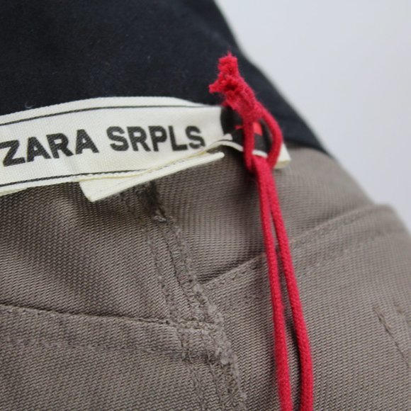 ZARA SRPLS Women's Skirt NWT Mixed Media Brown Black - Picture 8 of 8